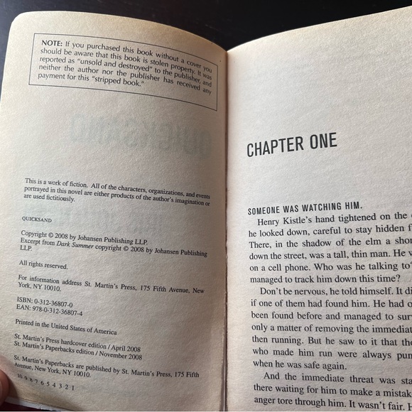 Quicksand by Iris Johansen, First Paperback Edition, Eve Duncan Forensics - Picture 5 of 8